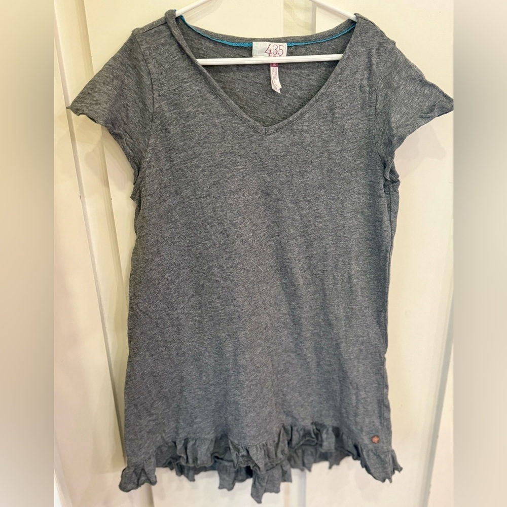 435 By Matilda Jane Grey Double Ruffle Tunic